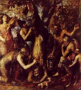 TIZIANO Vecellio The Flaying of Marsyas ar oil on canvas